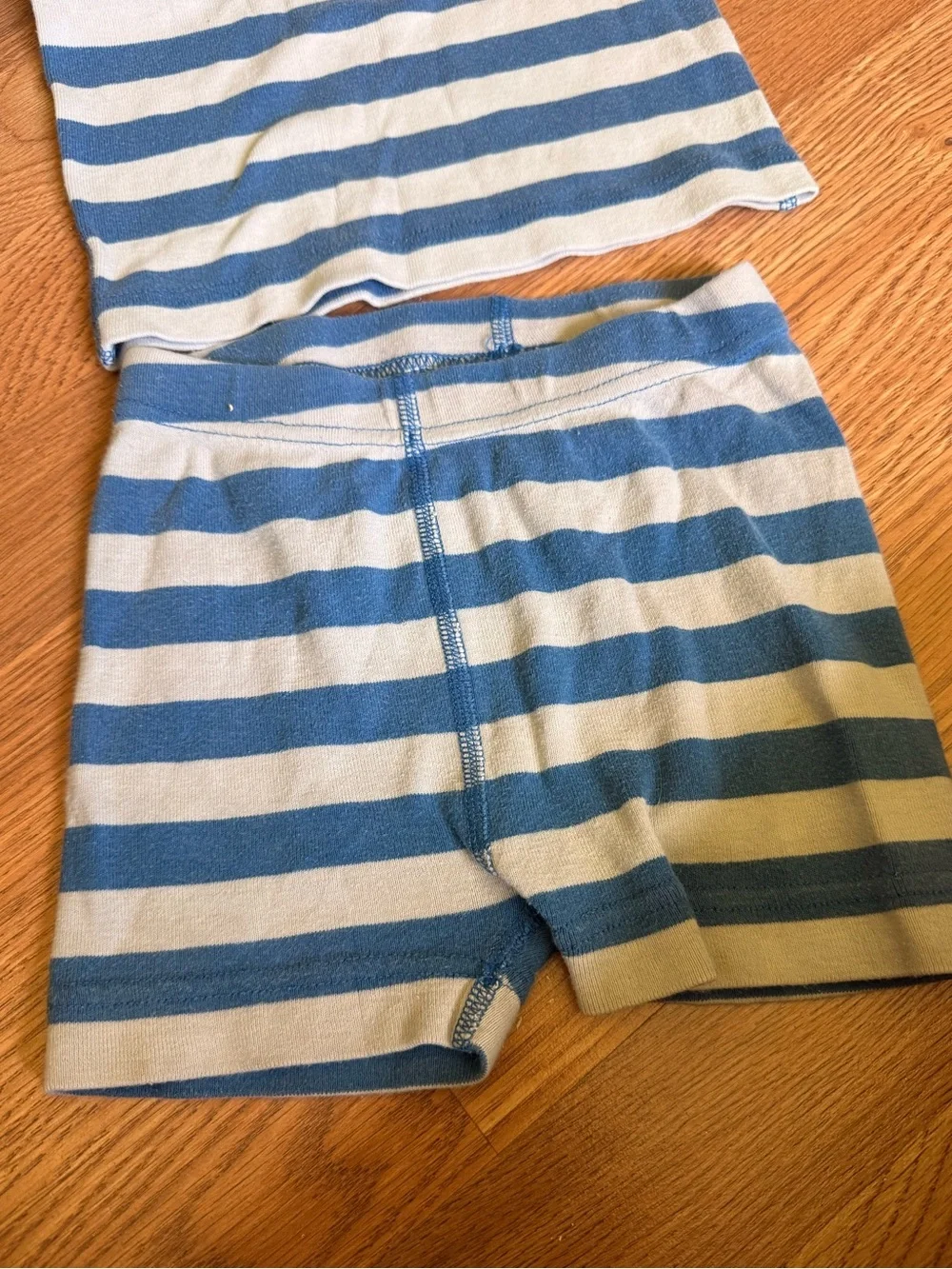 Hanna Andersson Marvel Blue Red White Striped Spider Pajama Set 4